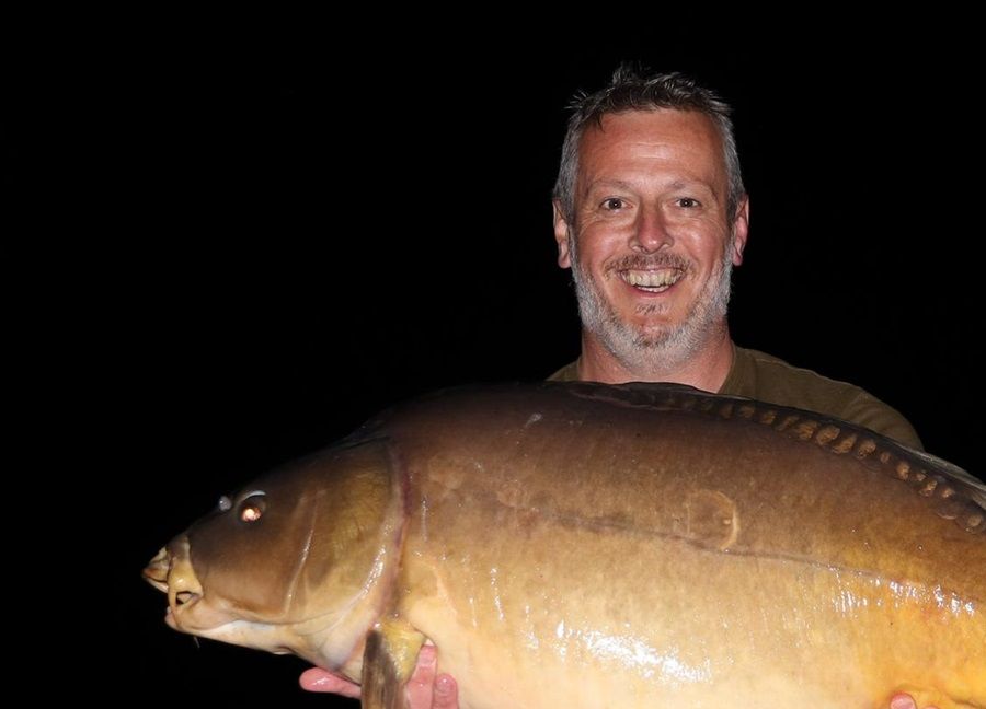 Simon looking happy with a PB